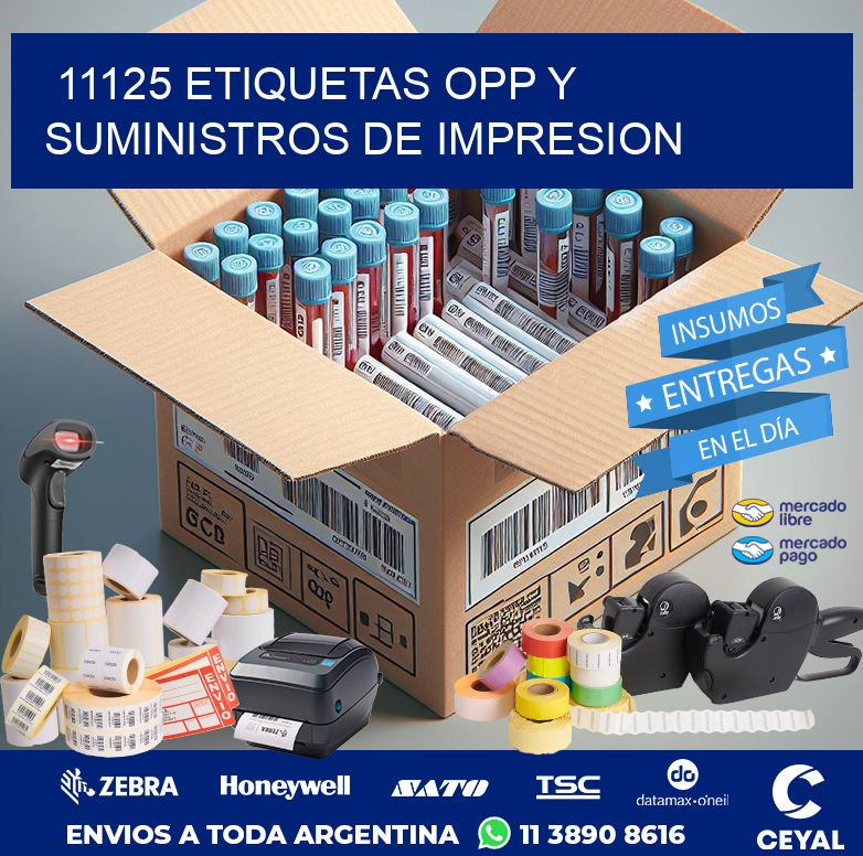 11125 ETIQUETAS OPP Y SUMINISTROS DE IMPRESION
