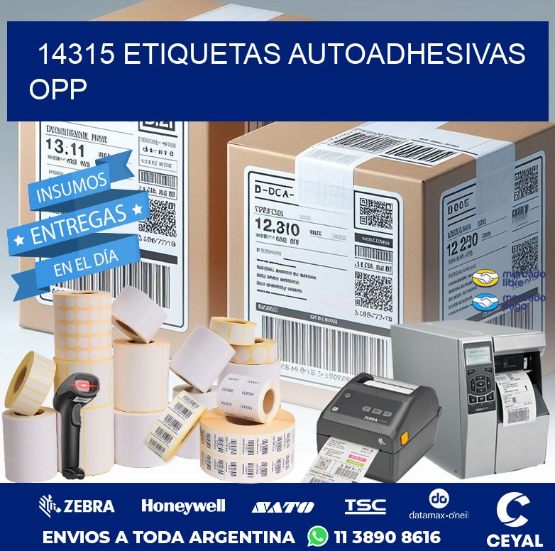 14315 ETIQUETAS AUTOADHESIVAS OPP