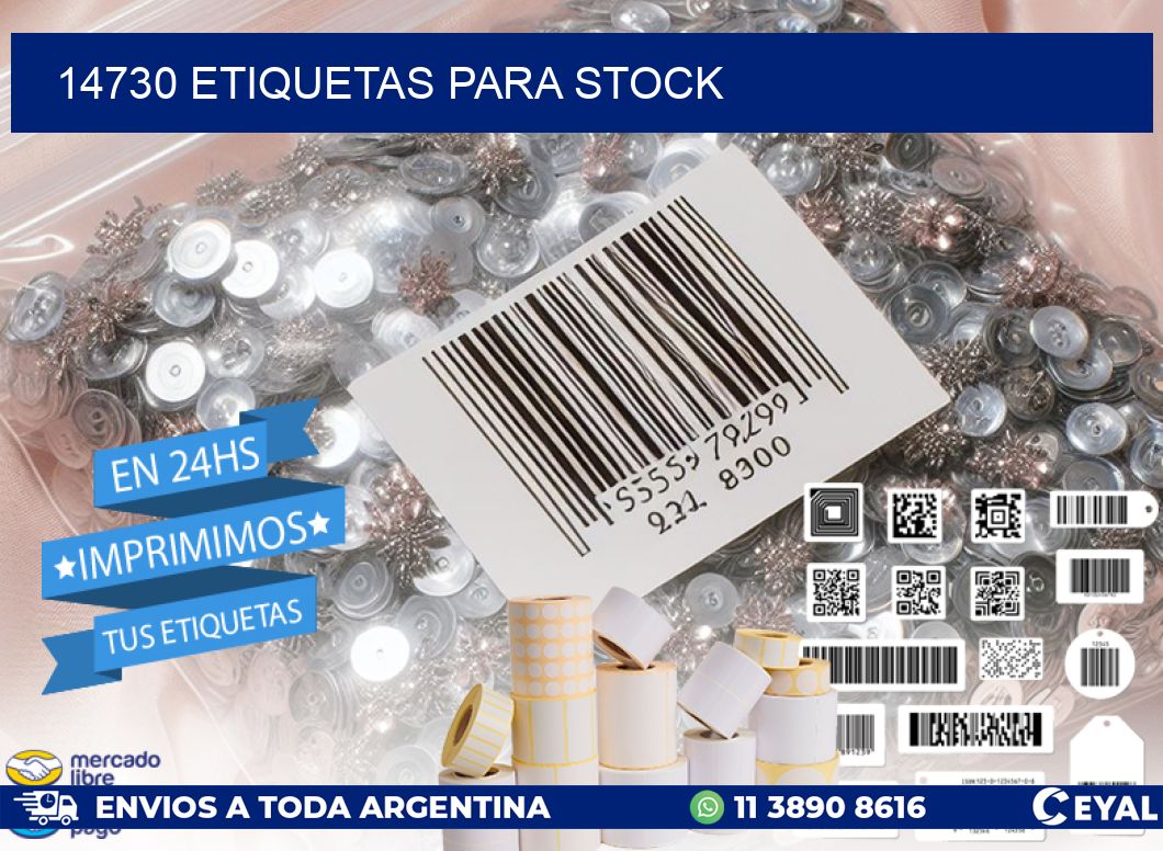 14730 ETIQUETAS PARA STOCK