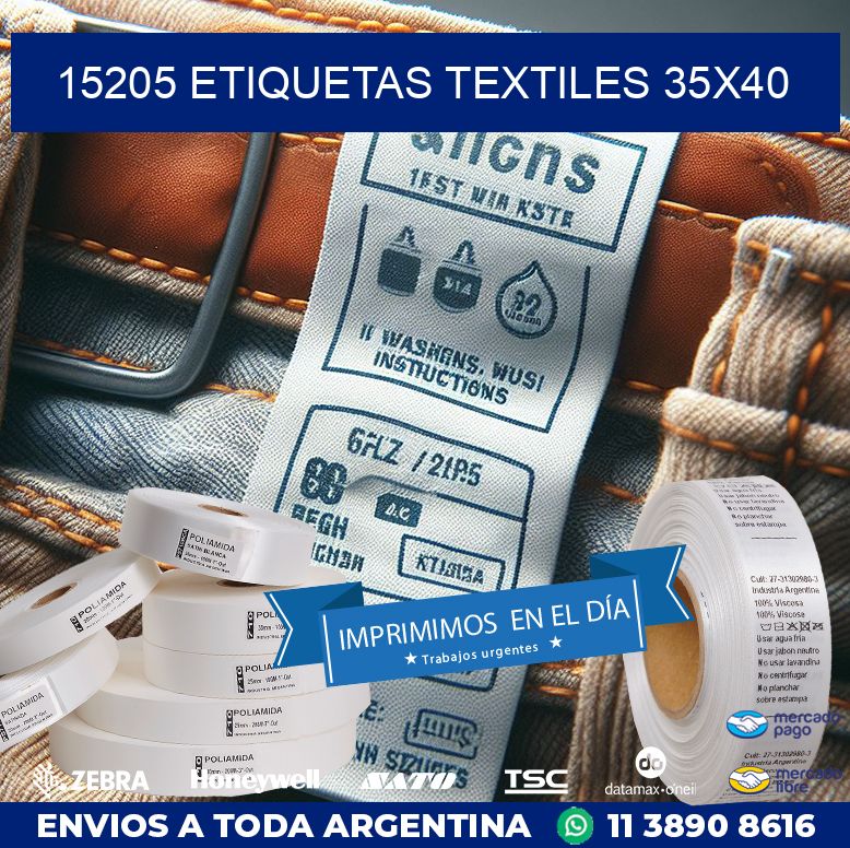 15205 ETIQUETAS TEXTILES 35X40