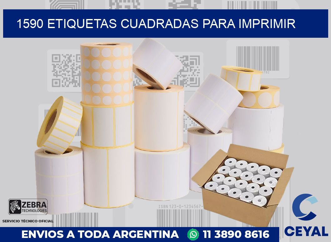 1590 Etiquetas cuadradas para imprimir