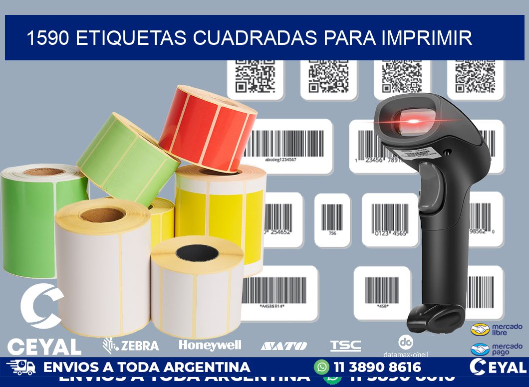 1590 Etiquetas cuadradas para imprimir