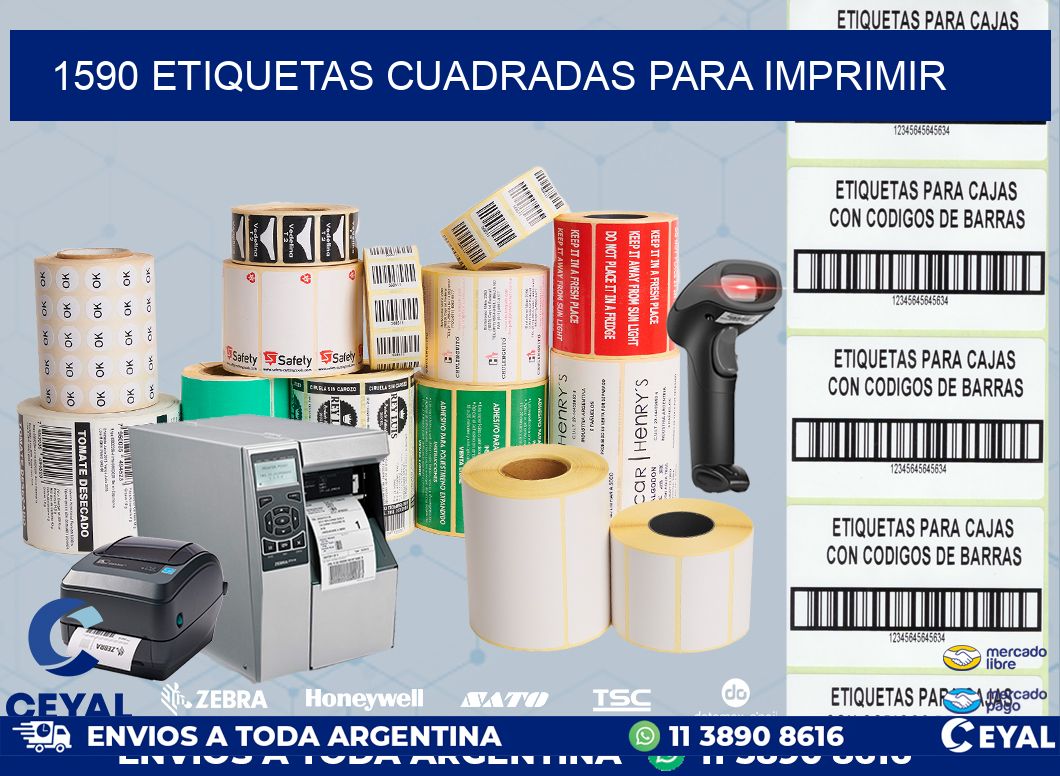 1590 Etiquetas cuadradas para imprimir