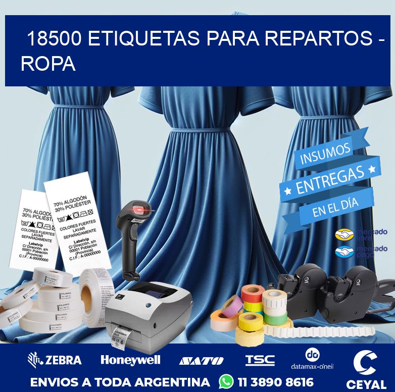 18500 ETIQUETAS PARA REPARTOS – ROPA