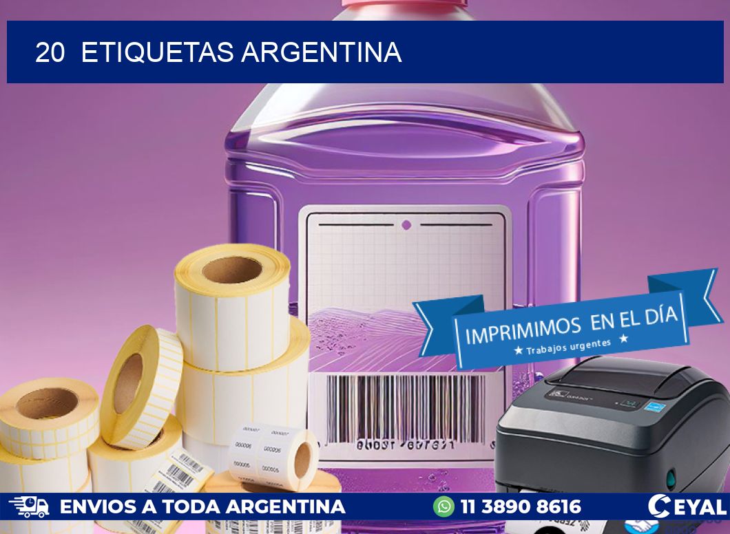 20  etiquetas argentina