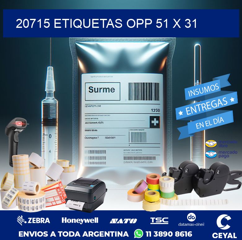 20715 ETIQUETAS OPP 51 X 31