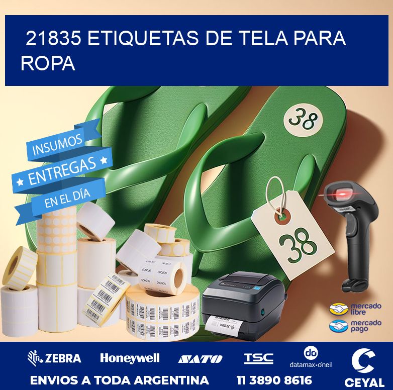 21835 ETIQUETAS DE TELA PARA ROPA