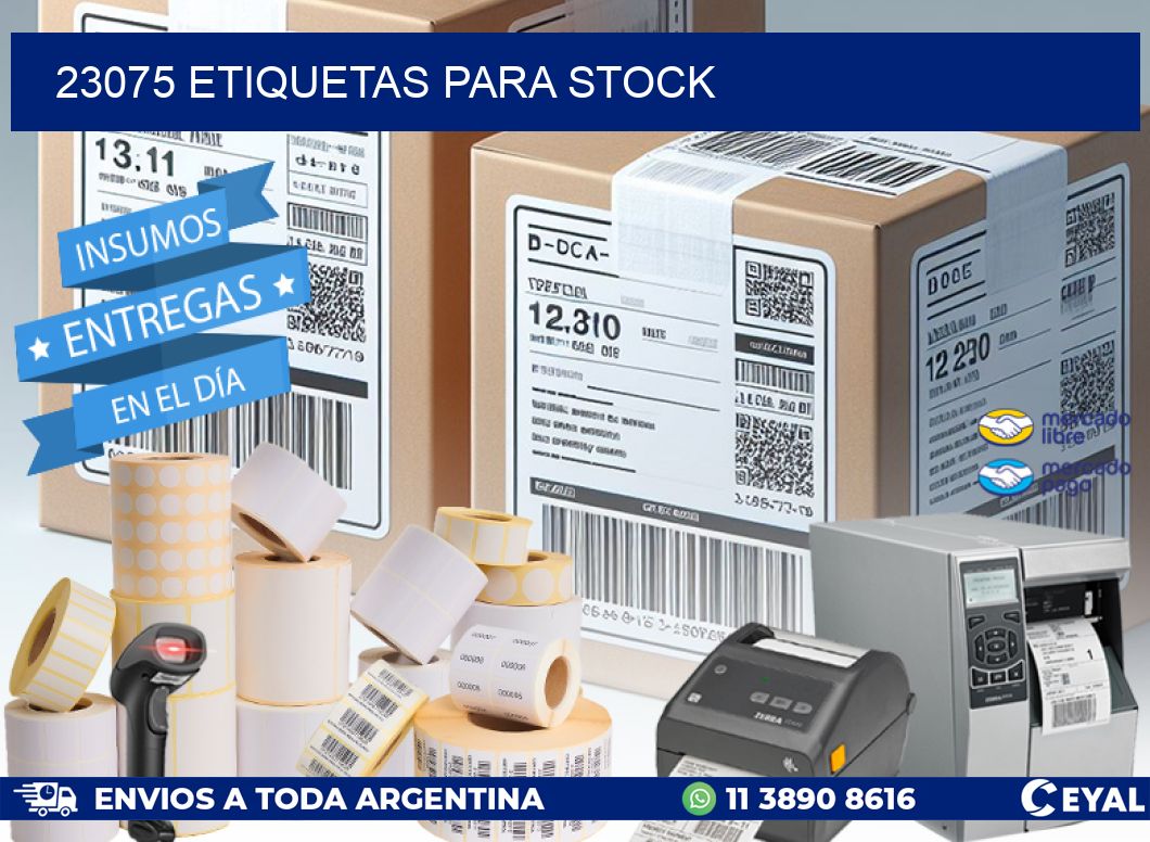 23075 ETIQUETAS PARA STOCK