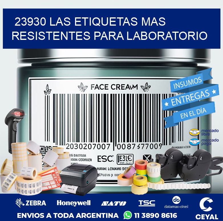 23930 LAS ETIQUETAS MAS RESISTENTES PARA LABORATORIO