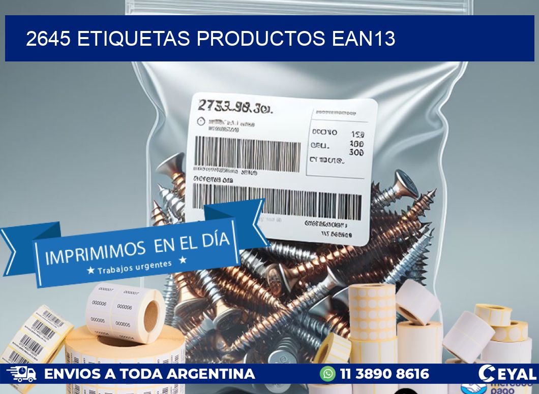 2645 etiquetas productos ean13