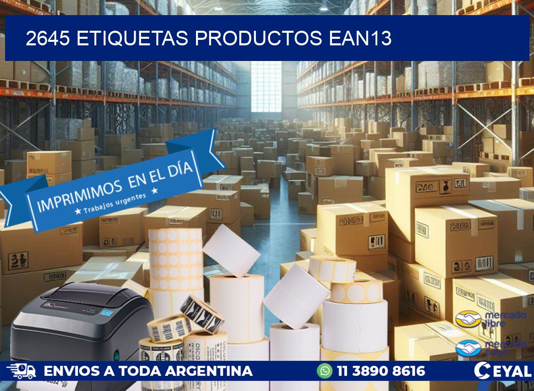 2645 etiquetas productos ean13