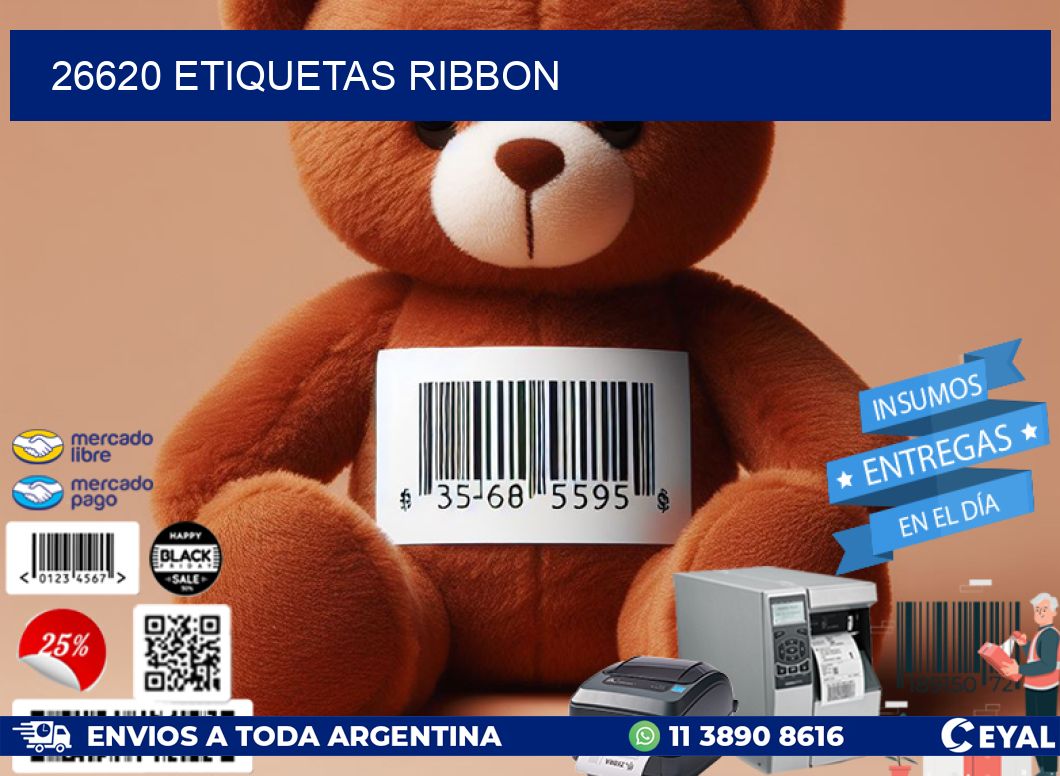 26620 ETIQUETAS RIBBON