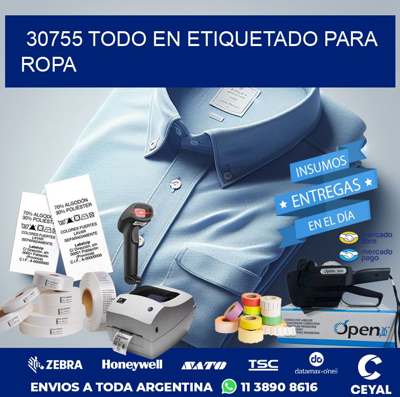 30755 TODO EN ETIQUETADO PARA ROPA