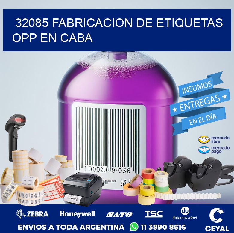 32085 FABRICACION DE ETIQUETAS OPP EN CABA