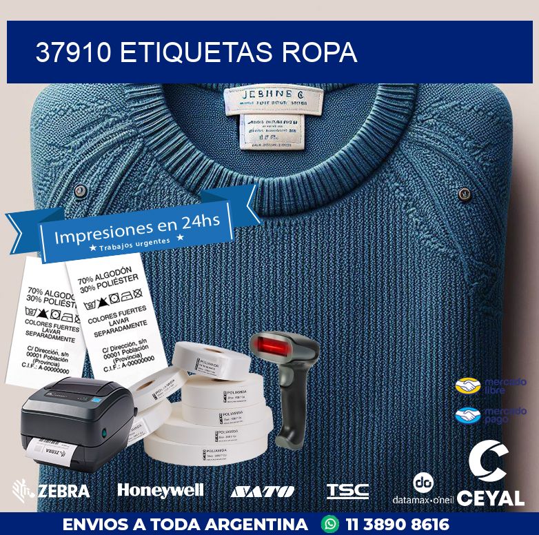 37910 ETIQUETAS ROPA