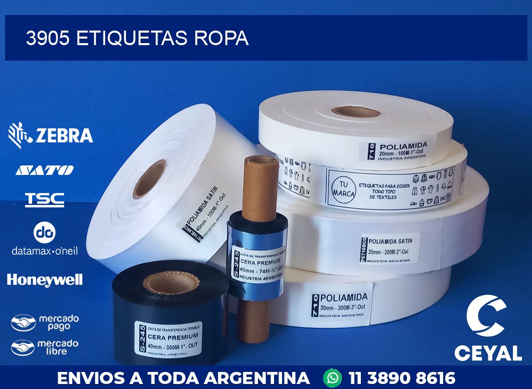 3905 ETIQUETAS ROPA