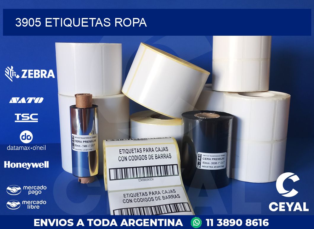 3905 ETIQUETAS ROPA