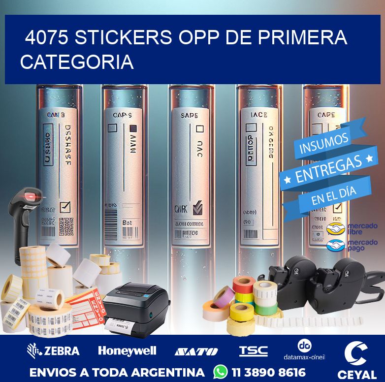 4075 STICKERS OPP DE PRIMERA CATEGORIA