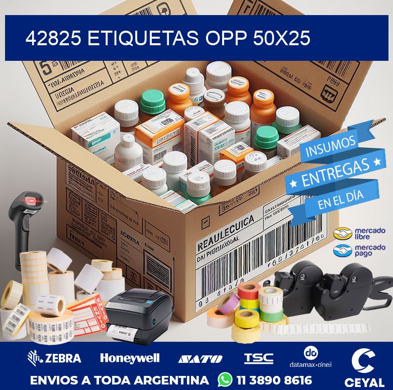 42825 ETIQUETAS OPP 50X25