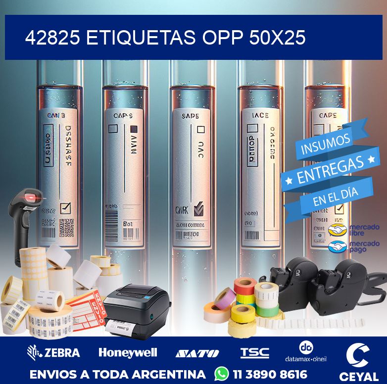 42825 ETIQUETAS OPP 50X25