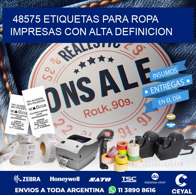 48575 ETIQUETAS PARA ROPA IMPRESAS CON ALTA DEFINICION