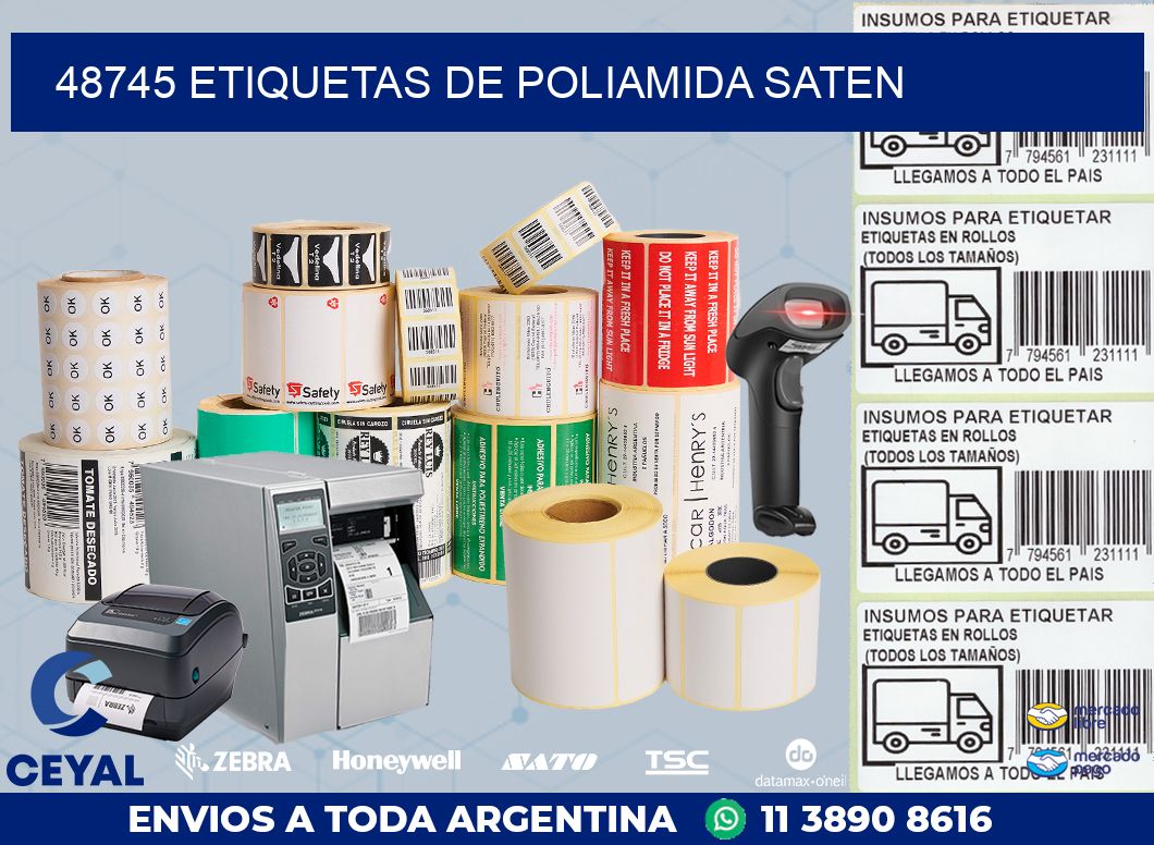 48745 ETIQUETAS DE POLIAMIDA SATEN