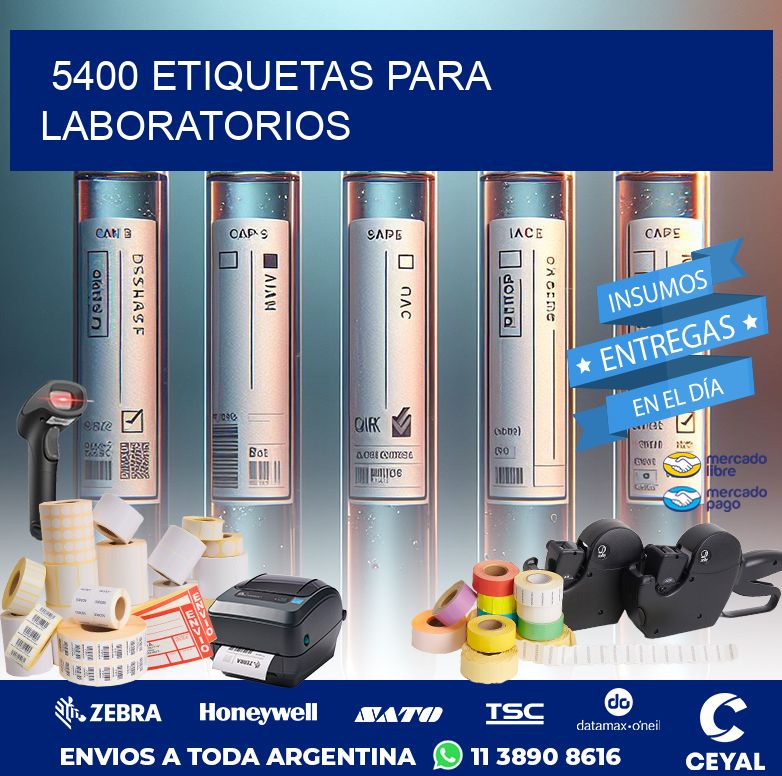 5400 ETIQUETAS PARA LABORATORIOS