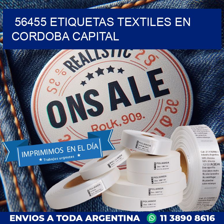 56455 ETIQUETAS TEXTILES EN CORDOBA CAPITAL