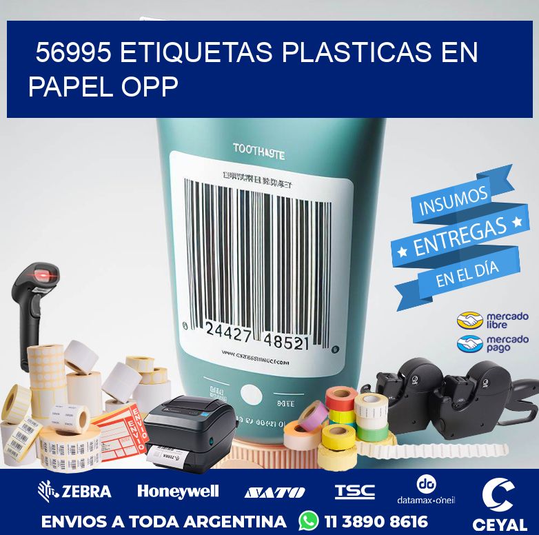 56995 ETIQUETAS PLASTICAS EN PAPEL OPP