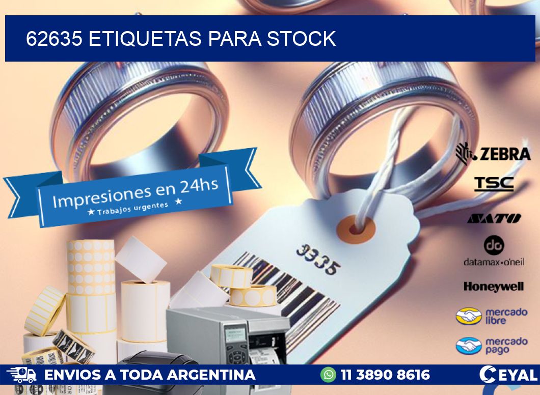 62635 ETIQUETAS PARA STOCK