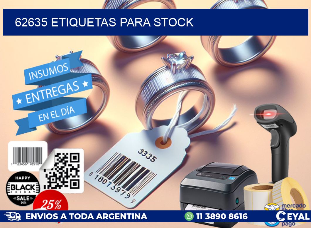 62635 ETIQUETAS PARA STOCK