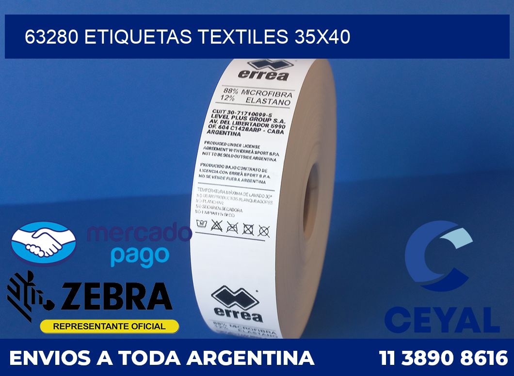63280 ETIQUETAS TEXTILES 35X40
