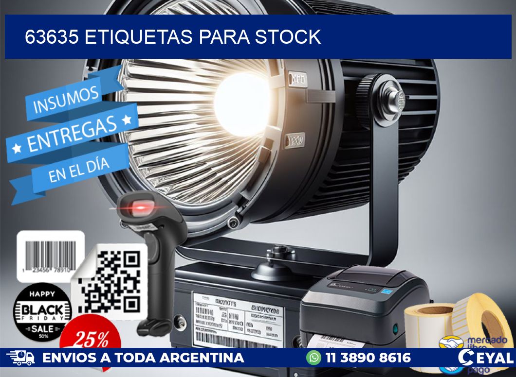 63635 ETIQUETAS PARA STOCK