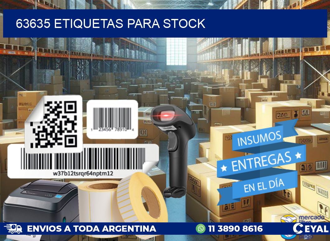 63635 ETIQUETAS PARA STOCK
