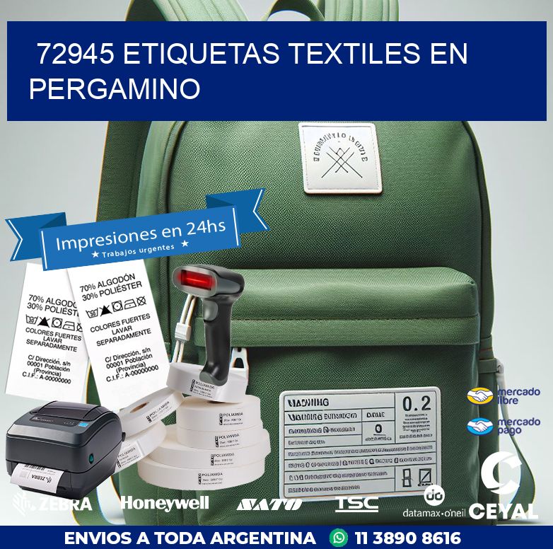 72945 ETIQUETAS TEXTILES EN PERGAMINO