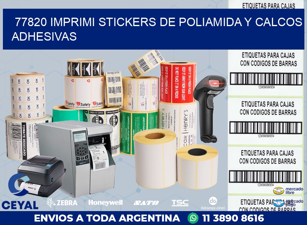 77820 IMPRIMI STICKERS DE POLIAMIDA Y CALCOS ADHESIVAS