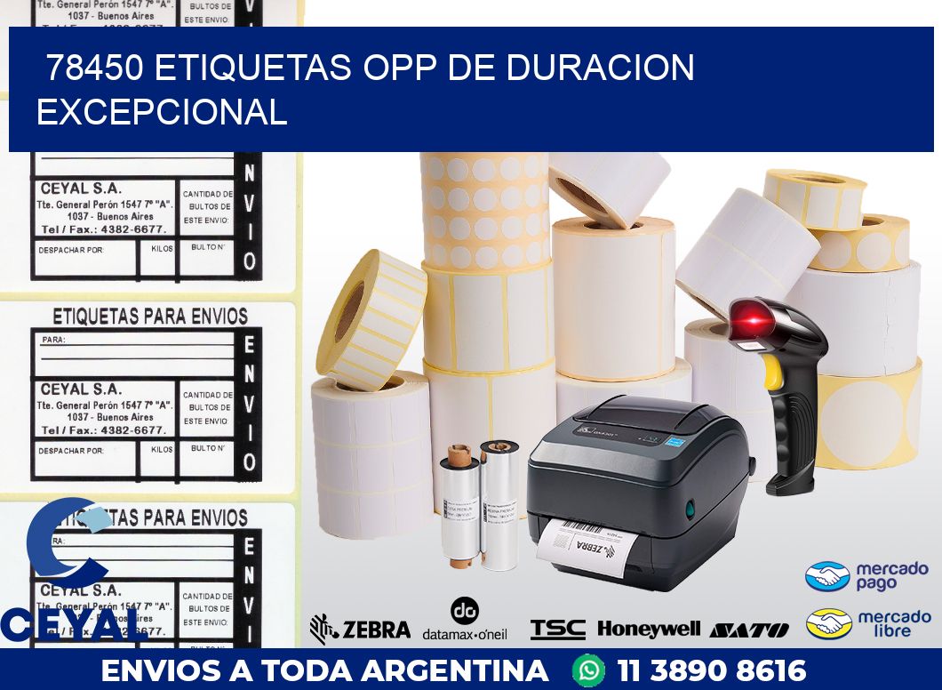 78450 ETIQUETAS OPP DE DURACION EXCEPCIONAL