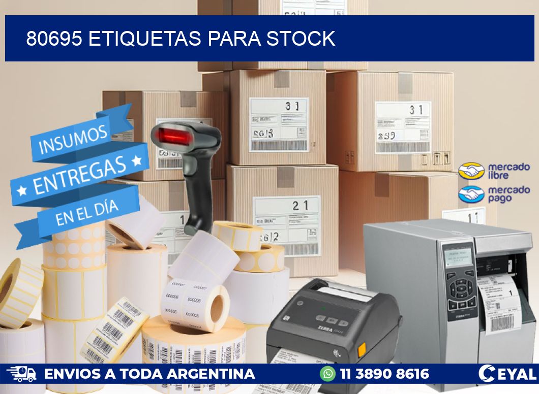 80695 ETIQUETAS PARA STOCK