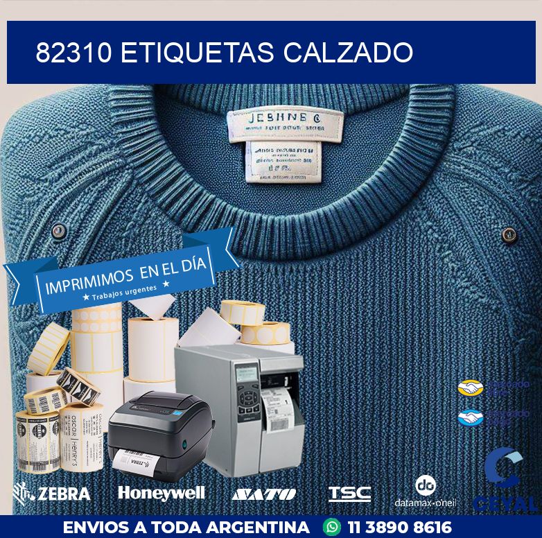 82310 ETIQUETAS CALZADO