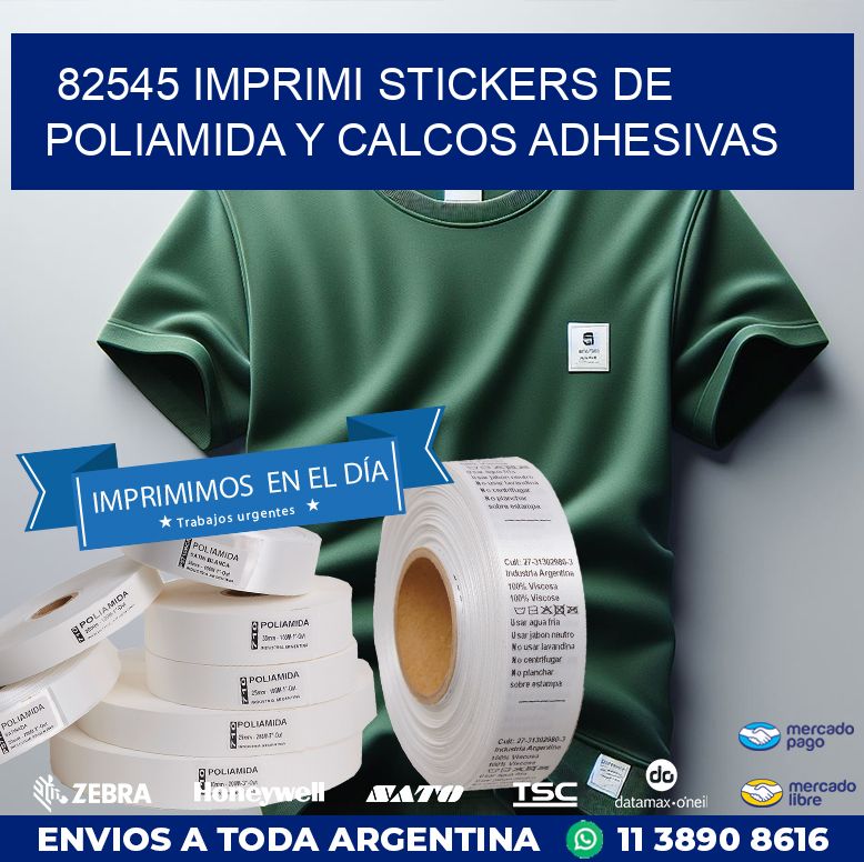 82545 IMPRIMI STICKERS DE POLIAMIDA Y CALCOS ADHESIVAS