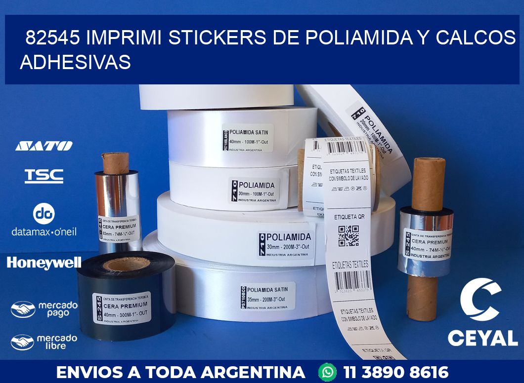 82545 IMPRIMI STICKERS DE POLIAMIDA Y CALCOS ADHESIVAS