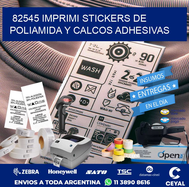 82545 IMPRIMI STICKERS DE POLIAMIDA Y CALCOS ADHESIVAS