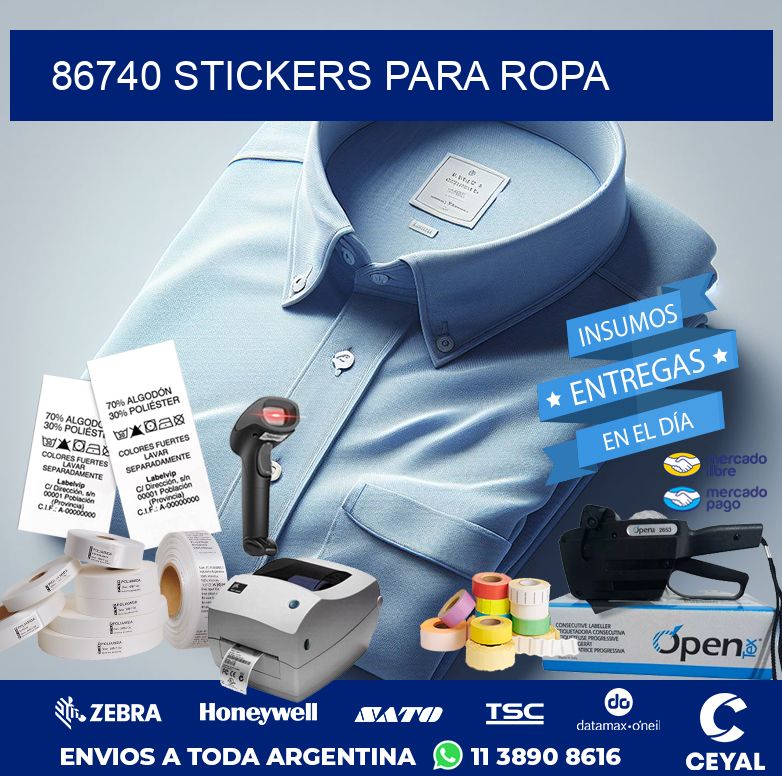 86740 STICKERS PARA ROPA