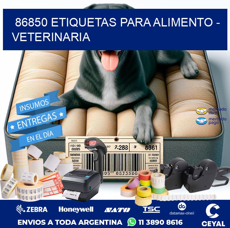 86850 ETIQUETAS PARA ALIMENTO - VETERINARIA