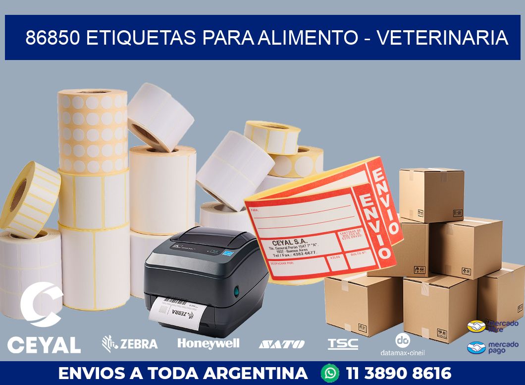 86850 ETIQUETAS PARA ALIMENTO - VETERINARIA