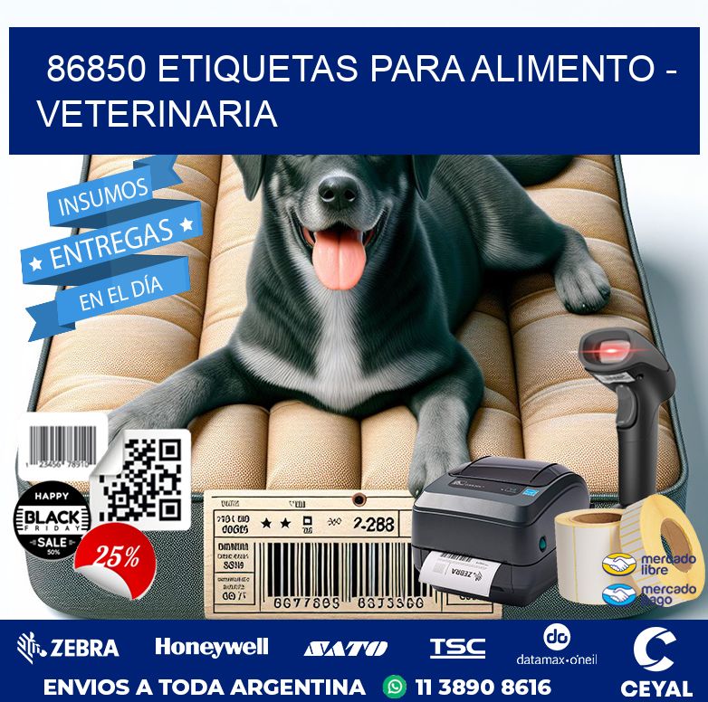 86850 ETIQUETAS PARA ALIMENTO – VETERINARIA