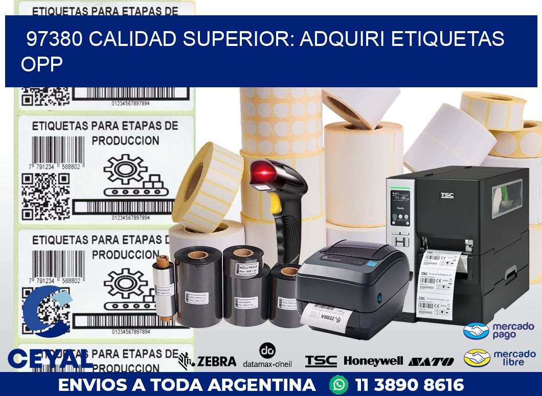 97380 CALIDAD SUPERIOR: ADQUIRI ETIQUETAS OPP