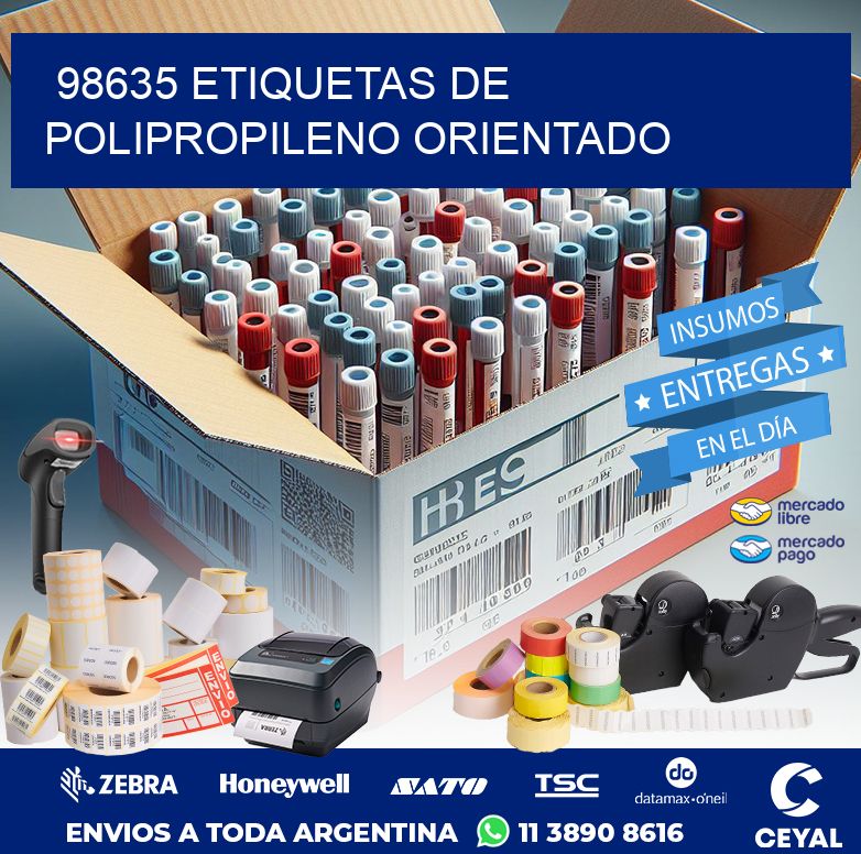 98635 ETIQUETAS DE POLIPROPILENO ORIENTADO