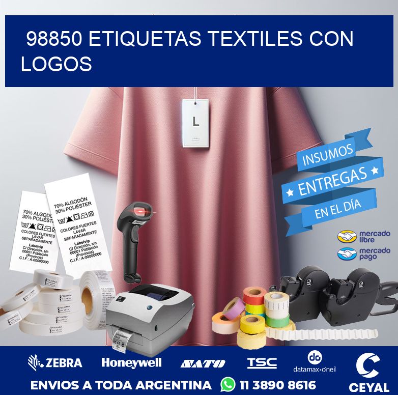 98850 ETIQUETAS TEXTILES CON LOGOS