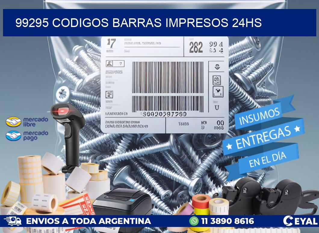 99295 Codigos barras impresos 24hs